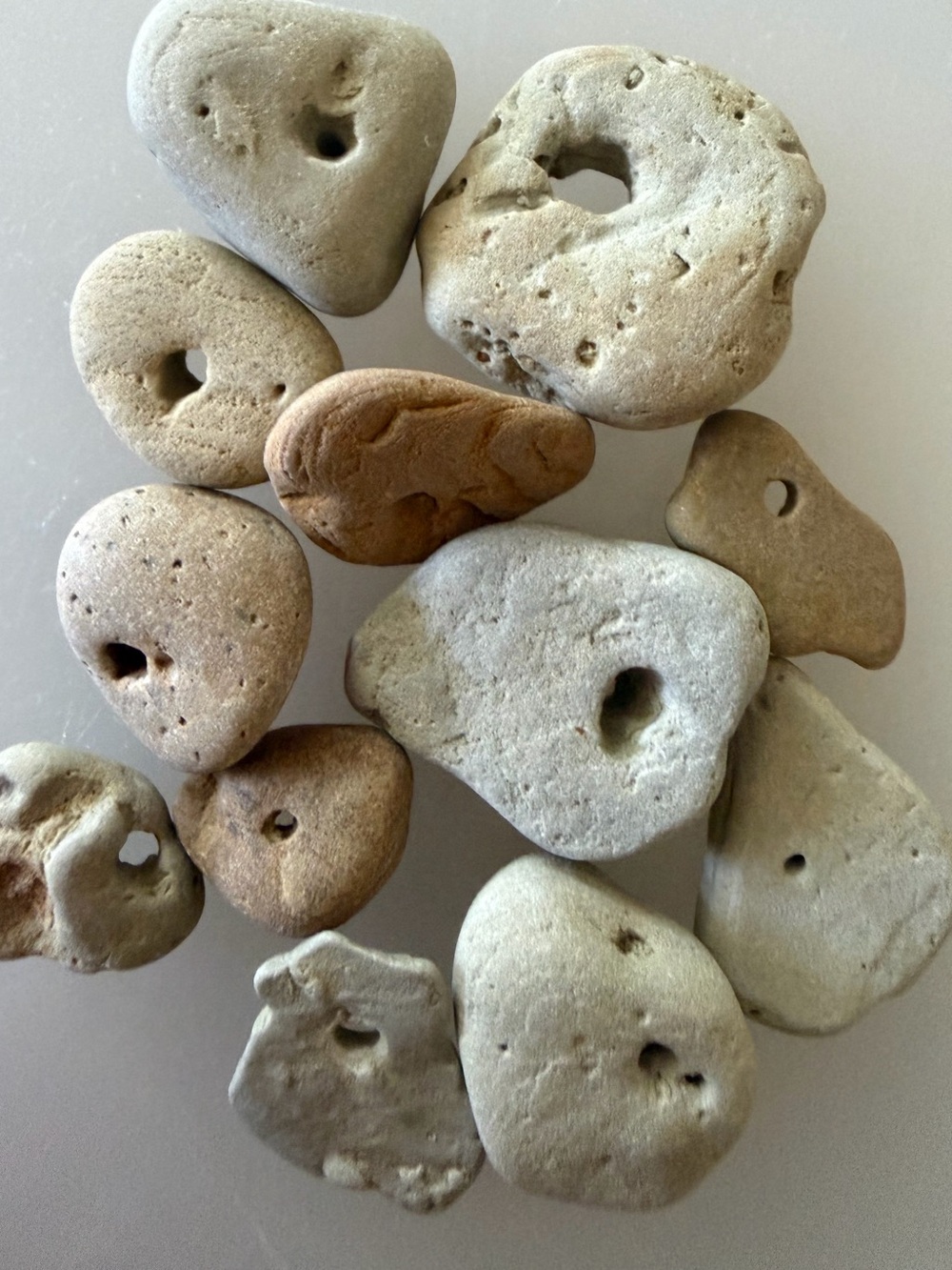 🪨11 Small Lake Michigan Hag Stones🪨 ~3/4”–1.25”
